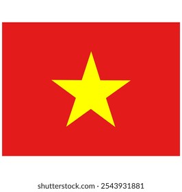 Illustration vector graphic of the Vietnam flag