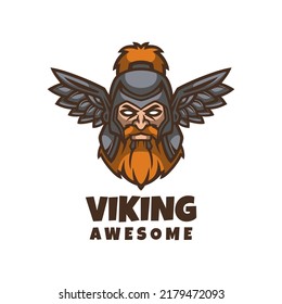 Illustration vector graphic of Viking, good for logo design