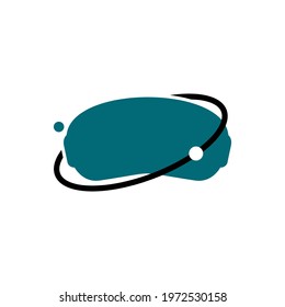 Illustration Vector Graphic of Virtual Reality Planet Logo. Perfect to use for Technology Company