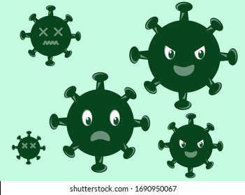 Illustration vector graphic of virus