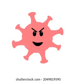 Gráfico vectorial de ilustración de virus corona