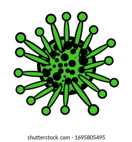 illustration vector graphic of virus icon good for corona virus,covid 19 and etc