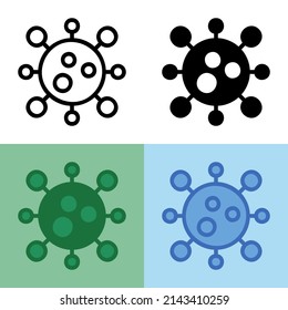 Illustration vector graphic of Virus Icon. Perfect for user interface, new application, etc