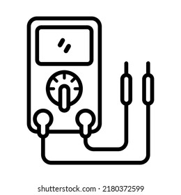 Ilustración Vector Gráfico de voltímetro, electricidad, icono de herramienta