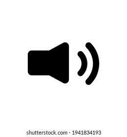 Illustration vector graphic of volume high icon. Concept flat design. Perfect for icon, poster, banner, web, label, sign, symbol, card, template, application, etc.