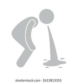 Illustration vector graphic of vomiting icon - Powered by Shutterstock - Get 15% off with code: PIKWIZARD15
