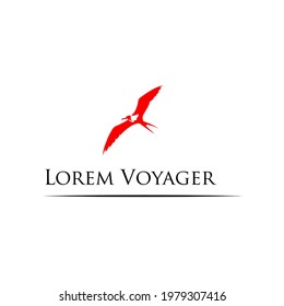 Illustration Vector graphic of voyager bird logo