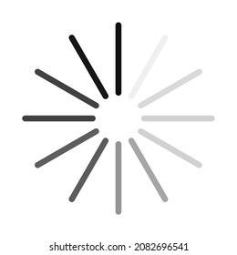 Illustration vector graphic of waiting pointer click icon. Cursor Logo. Draw a circular block shape. Black. Simple flat image. Transparent background