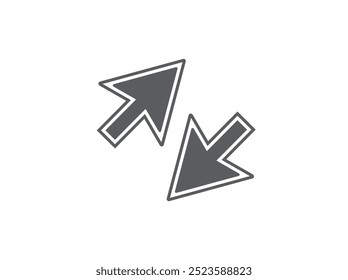 Illustration vector graphic of waiting pointer click icon Cursor Logo Draw an arrow block shape with a rounded flare tip Black Simple flat icon vector image Transparent white background.