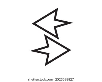 Illustration vector graphic of waiting pointer click icon Cursor Logo Draw an arrow block shape with a rounded flare tip Black Simple flat icon vector image Transparent white background.