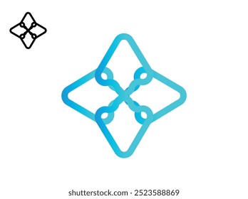Illustration vector graphic of waiting pointer click icon Cursor Logo Draw an arrow block shape with a rounded flare tip Black Simple flat icon vector image Transparent white background.