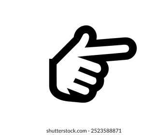 Illustration vector graphic of waiting pointer click icon Cursor Logo Draw an arrow block shape with a rounded flare tip Black Simple flat icon vector image Transparent white background.