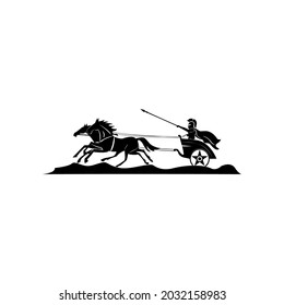 Illustration Vector Graphic of War Horse Carriage 