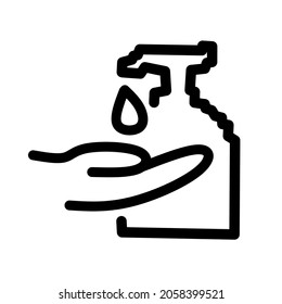 illustration vector graphic of wash hands with soap perfect for the world of health, hospitals, during the covid-19 pandemic