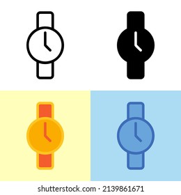 Illustration vector graphic of Watch Icon. Perfect for user interface, new application, etc