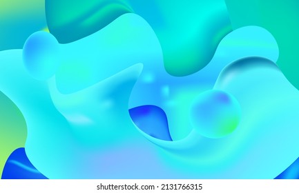 illustration vector graphic water abstrack background with gradien for website design and template