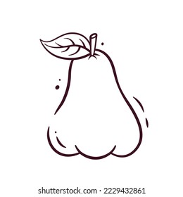 Gráfico vectorial de ilustración de manzana de agua. Esbozo vectorial de manzanas de agua aislado en un fondo blanco. La ilustración es adecuada para banners de páginas web de aterrizaje, volantes, pegatinas, tarjetas, etc.