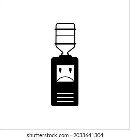 illustration vector graphic of water dispenser. dispenser icon. 