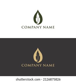 illustration vector graphic of water drop logo line style