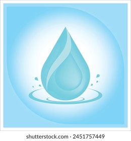 illustration vector graphic of water drop
