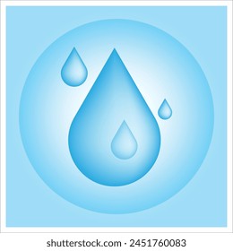 illustration vector graphic of water drop