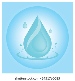 Illustration Vektorgrafik Grafik des Wassertropfens