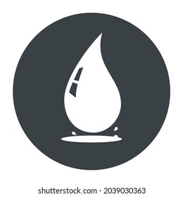 Ilustración vectorial gotas de agua gráficas en estilo minimalista