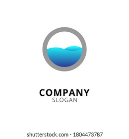 ilustración vectorial gráfico del diseño del logotipo del agua bueno para el logotipo de la empresa, el logotipo del producto, etc.
