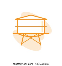 Illustration Vector graphic of water reservoir icon