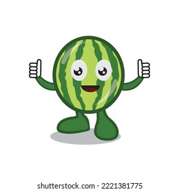 illustration vector graphic of watermelon.