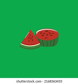  illustration vector graphic of watermelon good for market juice or market fruit.
