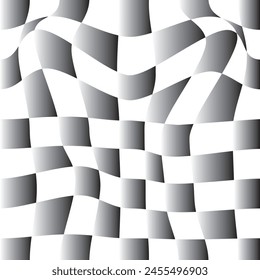 ilustración gráfico de Vector de patrón de tablero de verificación de onda, perfecto para fondo abstracto