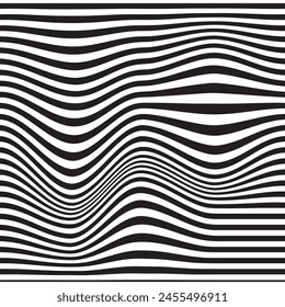illustration vector graphic of wave checkboard pattern, perfect for abstract background