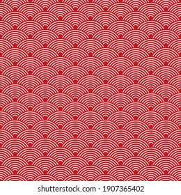 illustration vector graphic of wave seamless pattern