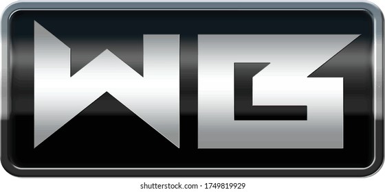 Gráfico vectorial de ilustración de texto wb. Perfecto para símbolo, icono, logotipo, foto de camiseta, botón web, etc.