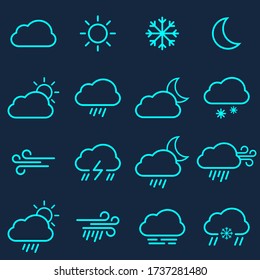 Illustration vector graphic of weather icon