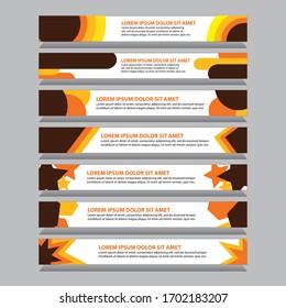 Illustration vector graphic of website banner. Good for banner at your website.