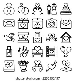 Illustration Vector Graphic of Wedding icon