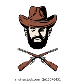 illustration vector graphic western design