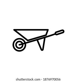 Illustration Vector graphic of  wheelbarrow icon
