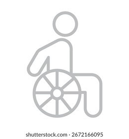 Illustration vector graphic of Wheelchair Accessibility Icon