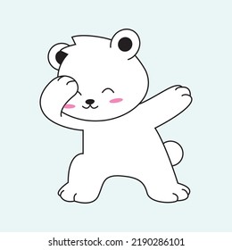 illustration vector graphic of White Bear
