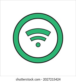 Illustration Vector Graphic of Wifi Available, Suitable for Connection Content.