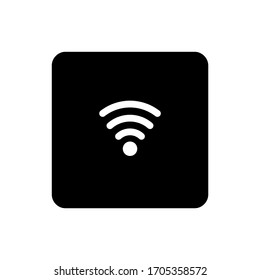 Illustration vector graphic of wifi button icon