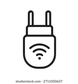 Gráfico de Vector de ilustración del amplificador de señal Wi-Fi Extender