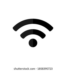 Illustration vector graphic of wi-fi icon. Concept flat design. Perfect for icon, poster, banner, web, label, sign, symbol, card, template, password, private, etc.