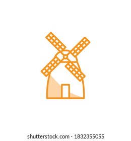 Illustration Vector graphic of Windmill icon template