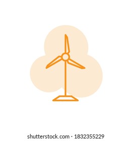 Illustration Vector graphic of Windmill icon template