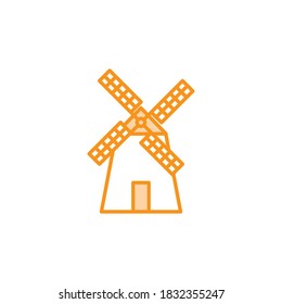 Illustration Vector graphic of Windmill icon template