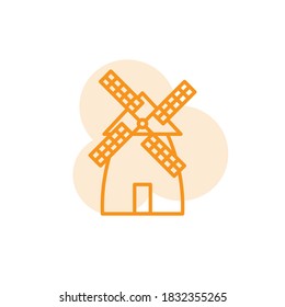 Illustration Vector graphic of Windmill icon template
